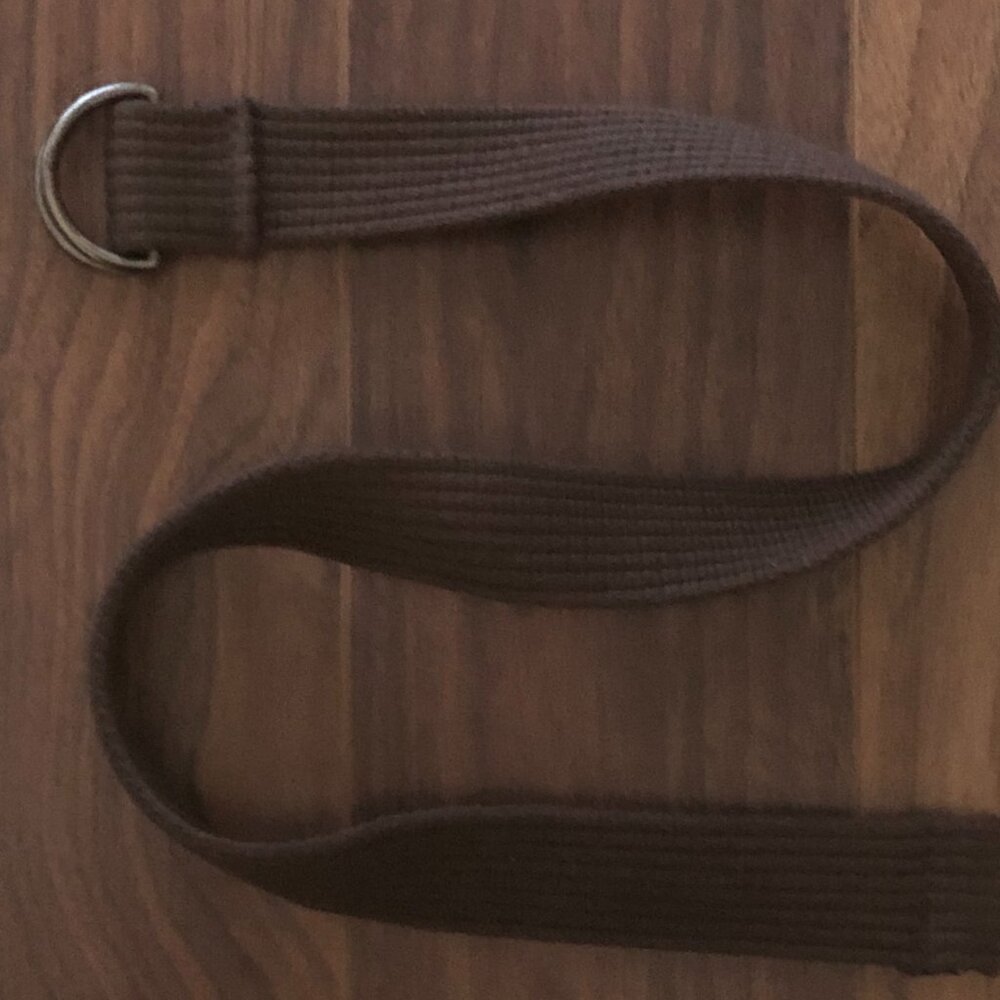 Gap Boy Belt 32" Gun Metal Woven Chocolate Brown Uniform School 8 9 10 11 12